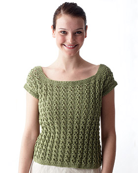 Eyelet Top Knitting Pattern | FaveCrafts.com